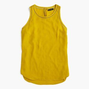 J Crew Drapey sleeveless top with ladder trim, size 24 in Faded Avocado